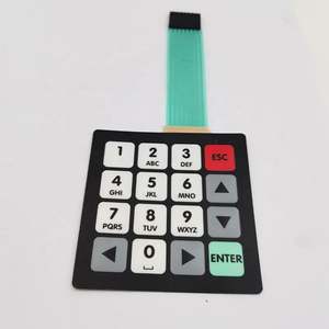 Clavier tactile antistatique en plastique, métal, OEM, avec superposition graphique personnalisée, interrupteur à membrane fine, clavier à dôme, résistant aux rayures - Product Image 3