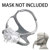 Sangle de remplacement lavable pour masque facial intégral Amara View Standard, sans crochet et boucle pour masque