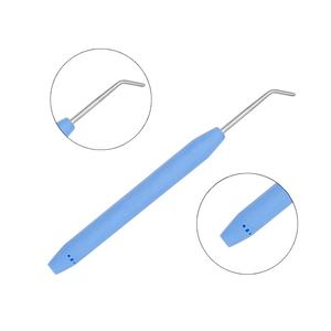 उच्च गुणवत्ता वाले प्लास्टिक लूम क्रोकेट हुक चाकू ऊंचा बुनाई के साथ रबर हैंडल बुनाई उपकरण - Product Image 2