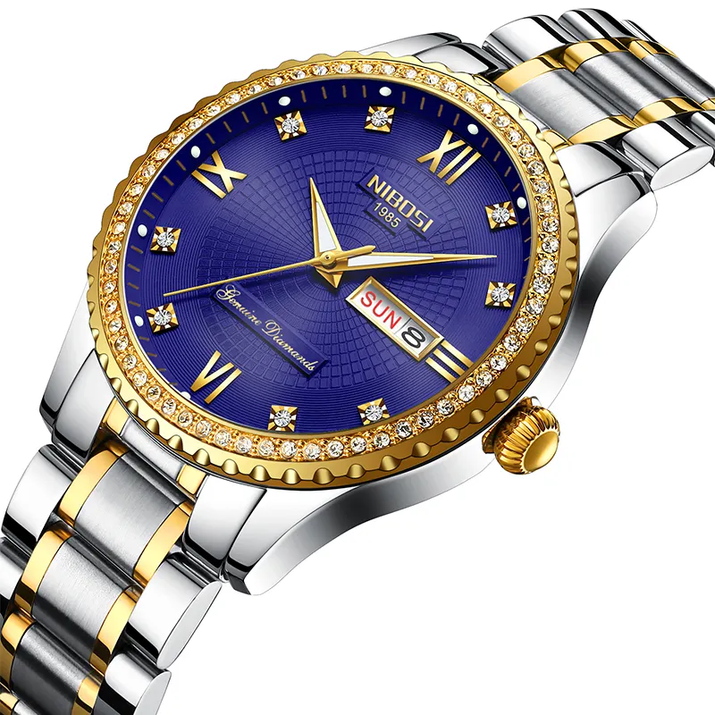 Wholesale Price NIBOSI 2315 Men Watch Large Face Dial Sports Watches Men's Fashion Watch Quartz Wristwatch
