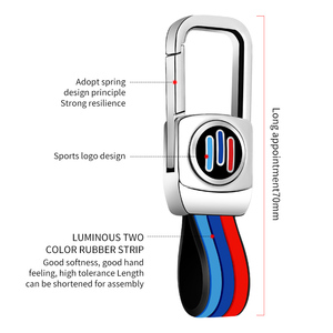 Phát Sáng Trong Bóng Tối Byd Chìa Khóa Xe Fob Vỏ Trường Hợp Kim Loại Bảo Vệ Chìa Khóa Với Silicone Nút Kẽm Hợp Kim Tự Động Từ Xa Bìa Chìa Khóa Và Vòng Chìa Khóa - Product Image 6