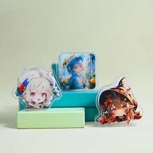 उच्च गुणवत्ता वाले कस्टम ऐक्रेलिक क्लिप्स एनीमे प्लास्टिक पेपर फ़ोल्डर, चिपचिपे नोट्स के लिए प्यारे क्लैंप - Product Image 3