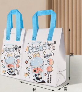 Custom Aluminum Foil Non-woven Thermal Insulation Backpack Cooler Bags with Zipper Closure 20-35L Capacity for Cake Delivery - Product Image 4