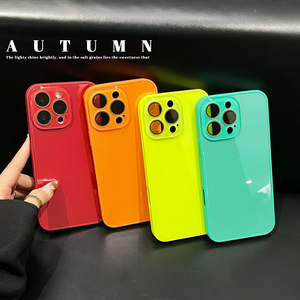 Étui de téléphone en TPU+PC de couleur unie brillante avec design de dessin animé pour 17/16/15/14/13/12/<span class=keywords><strong>11</strong></span> Pro Max avec des fonctions antichoc et magnétiques - Product Image 6