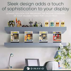 Estuche Protector <span class=keywords><strong>Funko</strong></span> <span class=keywords><strong>Pop</strong></span> - <span class=keywords><strong>Caja</strong></span> de Exhibición Acrílica - Diseño Apilable Resistente Apto para Figuras de Vinilo - Base Negra - Product Image 1