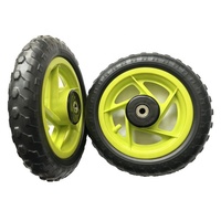 Roues de poussette en mousse EVA, plastique, 8 pouces