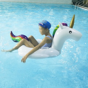 Jouets flottants pour piscine, animaux aquatiques gonflables, licornes gonflables, équipements de divertissement aquatique - Product Image 4