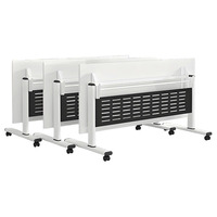 Table de conférence pliante moderne avec plateau en MDF, bureau de formation peu encombrant pour salle de réunion, Uetco