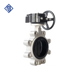 PN16 d100 4 بوصة يدوي الفولاذ المقاوم للصدأ 47 nwafer توربين زيت الماء والغاز - Product Image 2