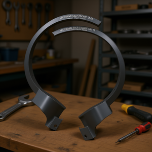 Support mural pour cadre d'arc SALP Escape 13-16, gris texte, côté droit, simple face, métal peint, quincaillerie - Product Image 2