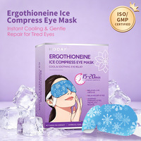 Masque rafraîchissant pour les yeux, patchs hydrogel pour les yeux contre les poches et les cernes, compresse froide instantanée pour les yeux secs et la fatigue oculaire