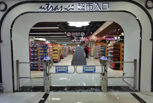 Toptan özelleştirilmiş kaliteli yeni tür süpermarket mağaza çıkış sayacı döner bariyer kapısı - Product Image 6