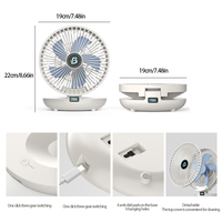 Mini ventilateur de table pliant refroidisseur d'air réglable avec lien