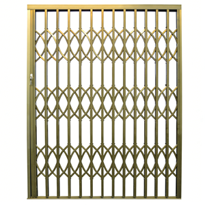 Porte coulissante en alliage d'aluminium avec <span class=keywords><strong>protection</strong></span> anti-effraction et <span class=keywords><strong>grille</strong></span> pliable pour la <span class=keywords><strong>protection</strong></span> des fenêtres - Product Image 6
