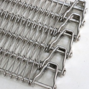 Gıda sanayi ısıl işlem örgü kemer SS 304 316 yüksek sıcaklık fırını konveyör bant, pişirme fırını tel örgülü konveyör - Product Image 3