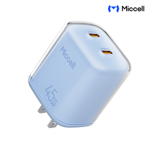 Chargeurs PC Miccell en gros 45W compatibles QC&PD, charge rapide, design unique double face avec film protecteur, <span class=keywords><strong>adaptateur</strong></span> de téléphone - Product Image 1