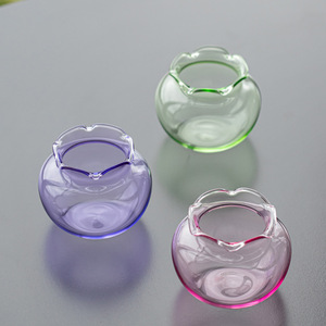 Glass Flower Shaped <b>Tea</b> Dregs Bucket With <b>Infuser</b> For Kung Fu <b>Tea</b> Set Small Household Use - Product Image 4