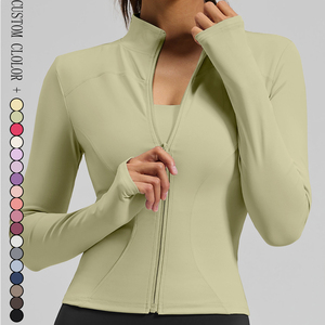 En gros Vêtements pour femmes : Hauts à manches longues, Manteaux de sport zippés, Hauts de <span class=keywords><strong>fitness</strong></span> amincissants, Vestes de yoga ajustées - Product Image 6