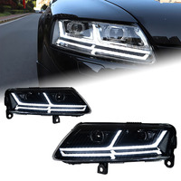 XUNBAI Q7 Style 12V Phare Projecteur LED Audi A6 C6 2008-2011 Clignotant Séquentiel DRL Laser Plug & Play Pièces Auto