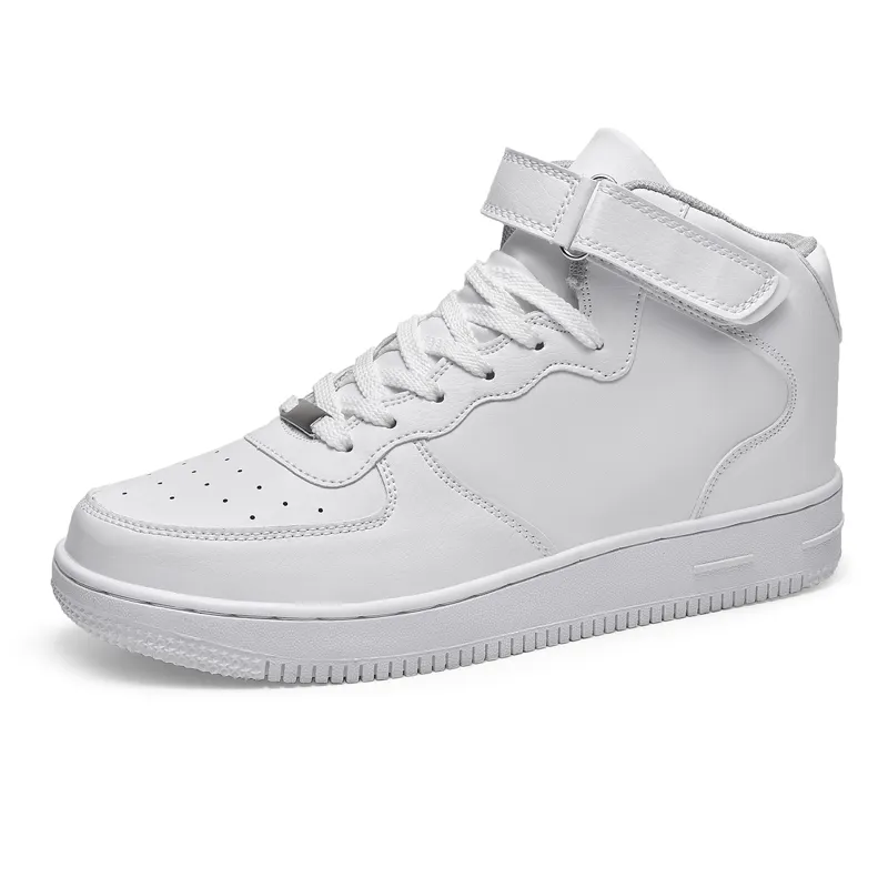 Produttore di Sneaker ultimo Sport Sneakers piatte bianche realizzate in pelle traspirante scarpe Casual nere da uomo e da donna