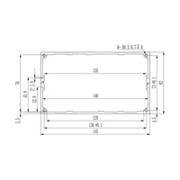 Boîte de boîtier en aluminium anodisé boîtier d'instrument électronique boîtier de batterie boîtier PCB boîte de jonction