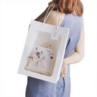 Emballage pour fenêtre JOYWOOD, papier kraft, boîte à fleurs suspendue, boîte cadeau florale, impression flexo, matériaux recyclés pour fleurs de luxe