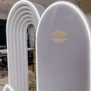 Tùy chỉnh đám cưới vòm <span class=keywords><strong>Backdrop</strong></span> đứng vòm ảnh <span class=keywords><strong>Backdrop</strong></span> tường sân khấu đám cưới 3D trắng tổ chức sự kiện gợn vòm <span class=keywords><strong>Backdrop</strong></span> với <span class=keywords><strong>LED</strong></span> ánh sáng - Product Image 6