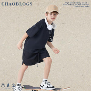 어린이 하이 퀄리티 70% 면 30% Polyetster 빈 사용자 정의 로고 티셔츠 아이 캐주얼 t 셔츠 사용자 정의 로고 멋진 느낌 - Product Image 2