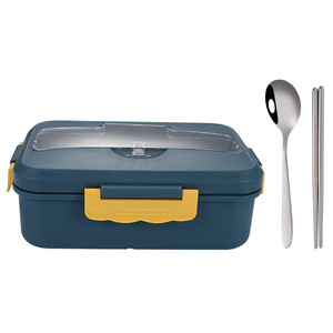 Hot Sale Stocked Eco-Friendly BPA Free Dishwasher Safe Plant Pattern Stainless Steel Plastic Microwaveable Bento <b>Lunch</b> Box - Product Image 3