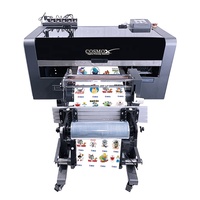 Terbaru 2 In 1 A1 A2 A3 Led Otomatis Flatbed Printer Uv Dtf Printer Film Mesin Cetak Dtf Uv Printer