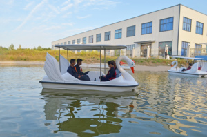 Bateau cygne à pédales en fibre de verre, nouveau design, pour 2 ou 4 personnes, idéal pour parc aquatique, pédalo économique, bateau-vélo cygne en fibre de verre à <span class=keywords><strong>vendre</strong></span> - Product Image 2