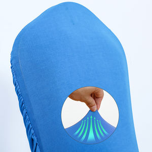 Cubierta de silla azul polvo sólido lavable poliéster elástico para boda <span class=keywords><strong>Amazon</strong></span> Venta caliente - Product Image 3