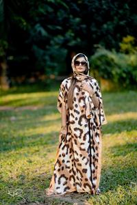 Robe longue en soie d'été 2026, robe de soirée florale de luxe, caftan en soie, robes amples pour femmes, grande taille - Product Image 2