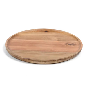 Piatto in Legno Lucido Rotondo per Tavola da Pranzo, Presentazioni Eleganti e Sicure - Product Image 6