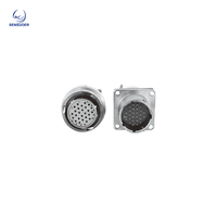 Connettore Elettrico Circolare Serie XCE, Passo Compresso, 1-85 Contatti, Guscio in Alluminio, Accoppiamento a Baionetta