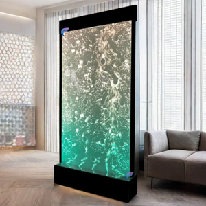 Maßgefertigte Moderne Acryl-Wasserblasenwand-Paneele, Bewegliche Trennwand, Dekorative Wand mit LED-Licht - Product Image 3