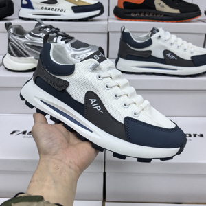 JUMU M2006 Men's Leather Microfiber Sneakers Sports Casual Running <b>Shoes</b> Arch Support Waterproof Breathable Fashion Design Hot - Product Image 6