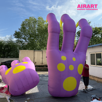 Monstre gonflable géant de 5 m avec dents et griffes pointues pour la décoration de parcs à thème, les décorations d'Halloween et les attractions des centres de divertissement