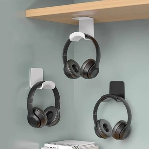 Universal Headphone Holder Adhesive <b>Plastic</b> Wall Hanging <b>Bracket</b>, Desktop Headphone Holder <b>Bracket</b>, Gaming Headphone Holder - Product Image 2