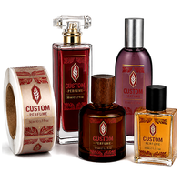 Étiquettes d'emballage pour flacons de parfum, étiquettes cosmétiques en rouleau, film transparent personnalisé, autocollants imperméables mats, fabricant