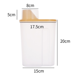 Modern Eco-Friendly <b>Stackable</b> Plastic Food <b>Storage</b> <b>Boxes</b> Airtight Canisters for Kitchen Use Nuts Cereal Snacks - Product Image 1