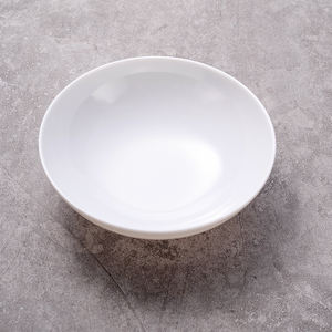 סיטונאי בתפזורת מפעל מחיר 6 אינץ פלסטיק לבן קערת אקו ידידותי Unbreakable מלמין פסטה סלט מזנון מזון קערות הגשה - Product Image 1