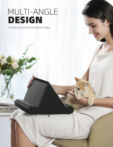 Support de lit <span class=keywords><strong>pour</strong></span> tablette Lamicall PL02, coussin confortable <span class=keywords><strong>pour</strong></span> les genoux, support multi-angles avec poche latérale <span class=keywords><strong>pour</strong></span> la lecture - Product Image 3