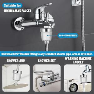 Servicio de personalización PC Material PP algodón Hairloss Filtro de ducha sin perfume para sedimento Duce - Product Image 5