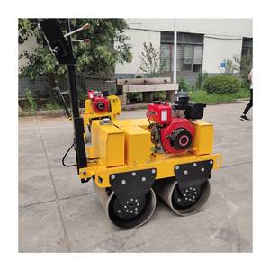 รถบดถนนแบบลูกกลิ้งสองล้อแบบสั่นได้ด้วยมือลูกกลิ้งยางมะตอยแบบสั่นขนาด600กก. สำหรับเด็กทารก - Product Image 5