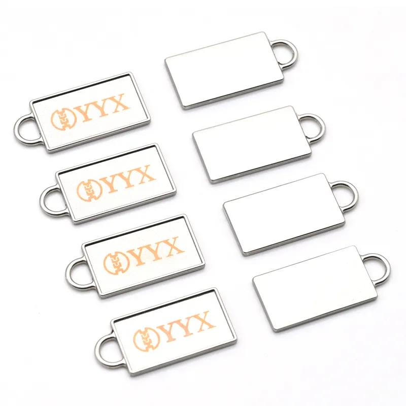 Yyx Aangepaste Merk Logo Reliëf Gemaakt Metalen Rits Puller Voor Tassen/Kleding