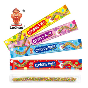 20g OEM Wholesale America Popular Candy Strip Colorful Sour Sweet <strong>Crisps</strong> Ropes Shape Chewy Gummy Candy - Product Image 5