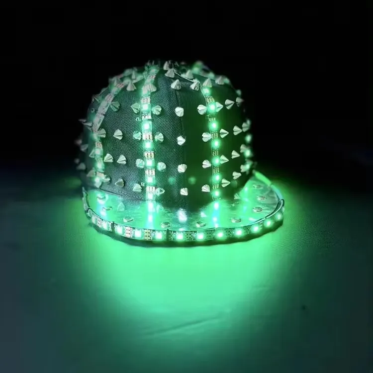 Điều khiển từ xa LED ánh sáng hat cho người lớn thay đổi màu sắc Dance Cap cho hộp đêm Halloween bên lễ hội sự kiện