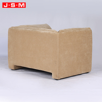Canapé une place en tissu et mousse, avec cadre en bois au design moderne, rembourrage épais et confortable, pour salon et maison