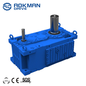 Reductor de Caja de Engranajes Helicoidales de Servicio Pesado Aokman, Relación 1:80, Hierro Fundido Templado para Fresadora - Product Image 6